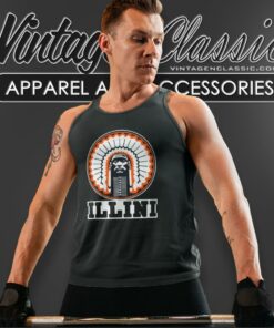 Illinois Fighting Illini University Logo Tank Top Racerback