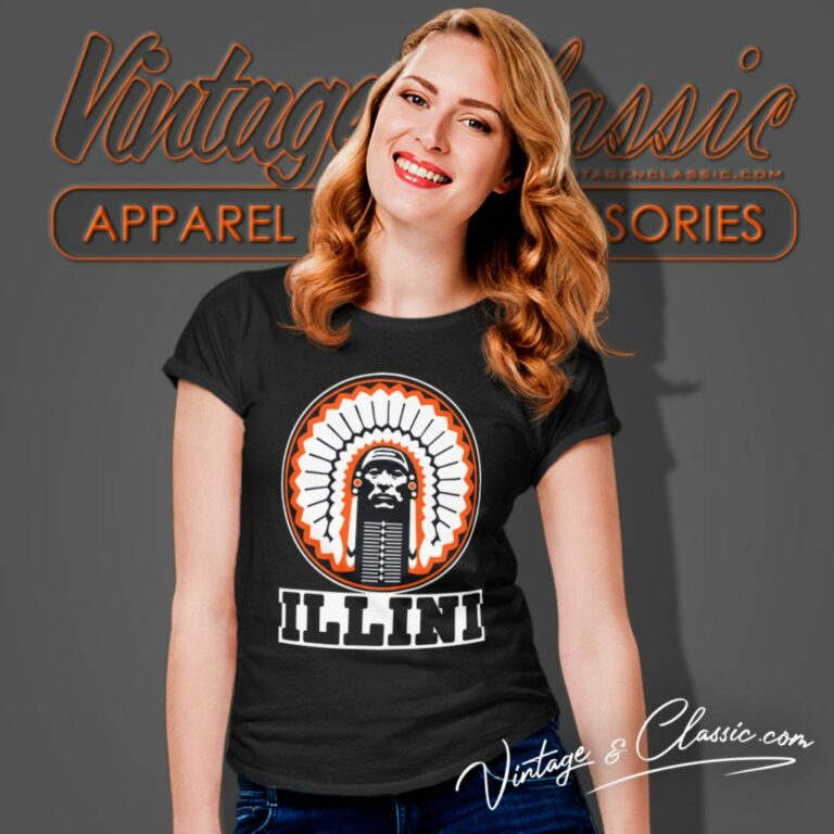 Illinois Fighting Illini University Logo Women T Shirt Illinois Fighting Illini University Logo Women T Shirt