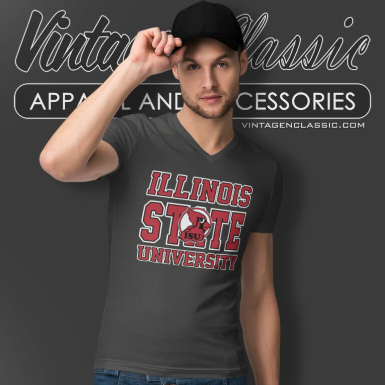 Illinois State University Isu Redbirds V Neck TShirt Illinois State University Isu Redbirds V Neck TShirt