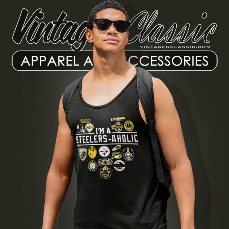 Im A Pittsburgh Steelers Aholic Tank Top Racerback Im A Pittsburgh Steelers Aholic Tank Top Racerback