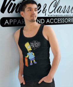 Im Bart Simpson Who The Hell Are You Tank Top Racerback