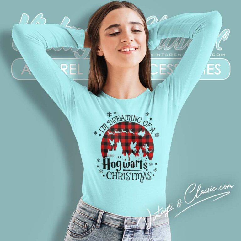 Im Dreaming Of A Hogwarts Christmas Long Sleeve Tee Im Dreaming Of A Hogwarts Christmas Long Sleeve Tee