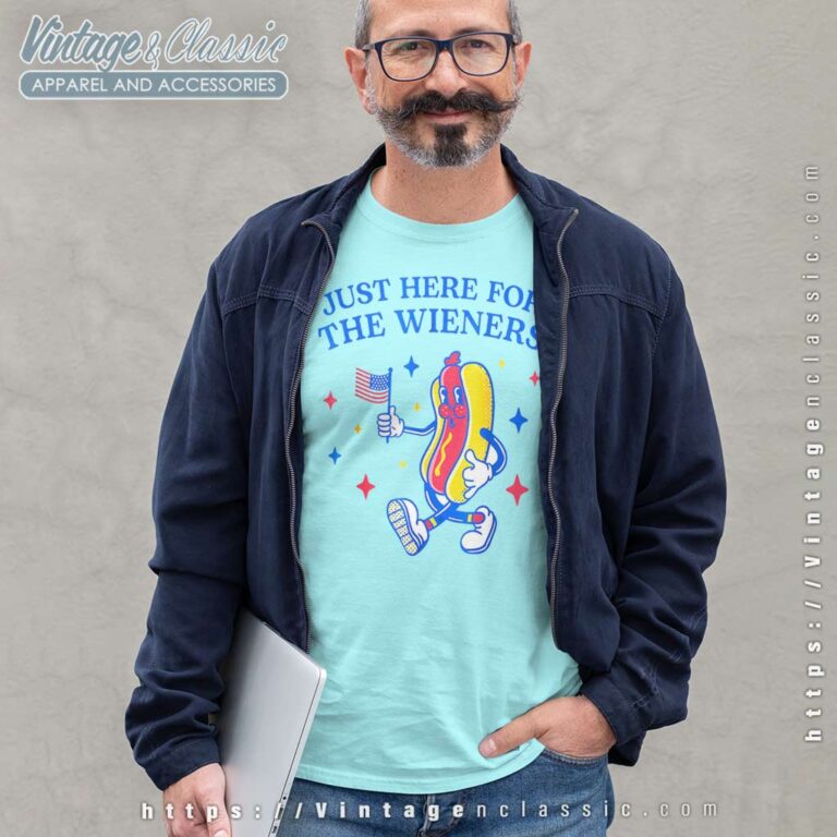 Im Just Here For The Wieners Funny Fourth Of July Long Sleeve Tee Im Just Here For The Wieners Funny Fourth Of July Long Sleeve Tee