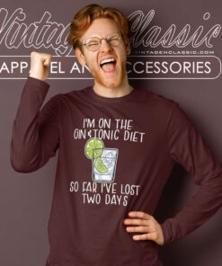Im On The Gin And Tonic Diet Meme Long Sleeve Tee