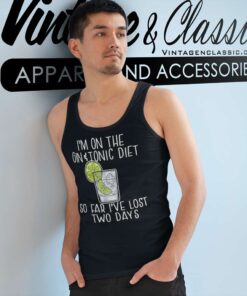 Im On The Gin And Tonic Diet Meme Tank Top Racerback