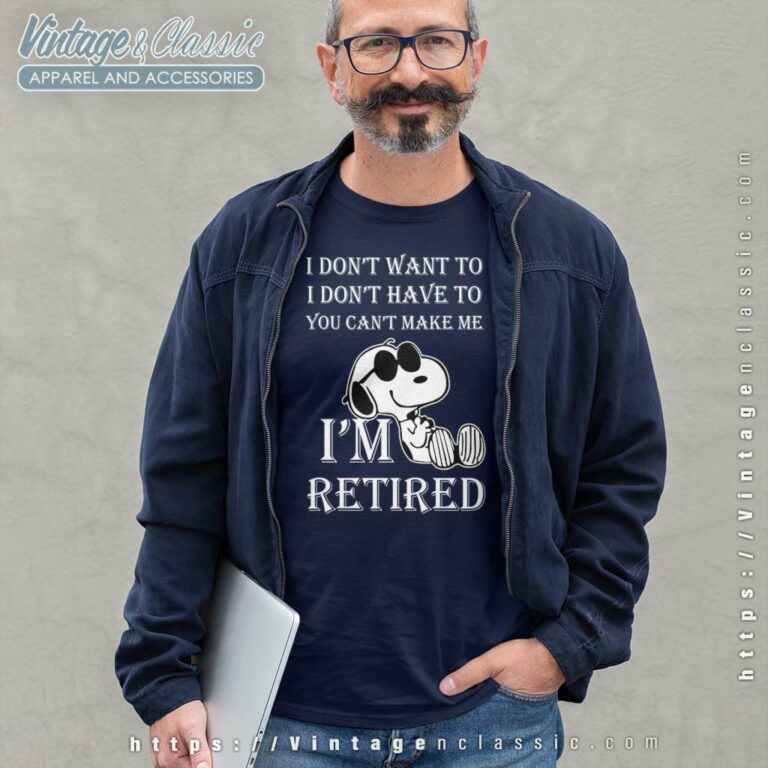 Im Retired Snoopy Funny Long Sleeve Tee Im Retired Snoopy Funny Long Sleeve Tee