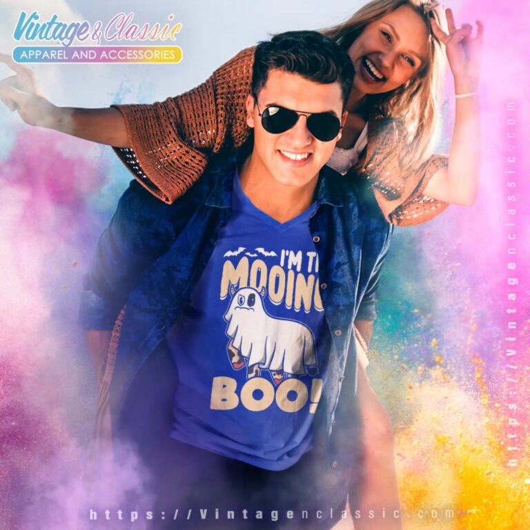 Im The Mooing Boo Ghost Cows Moo Cow Halloween V Neck TShirt Im The Mooing Boo Ghost Cows Moo Cow Halloween V Neck TShirt