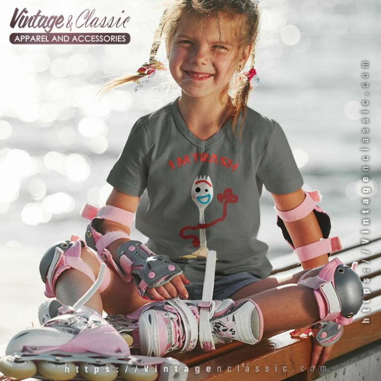 Im Trash Forky Toy Story Vneck Youth and Kid Im Trash Forky Toy Story Vneck Youth and Kid