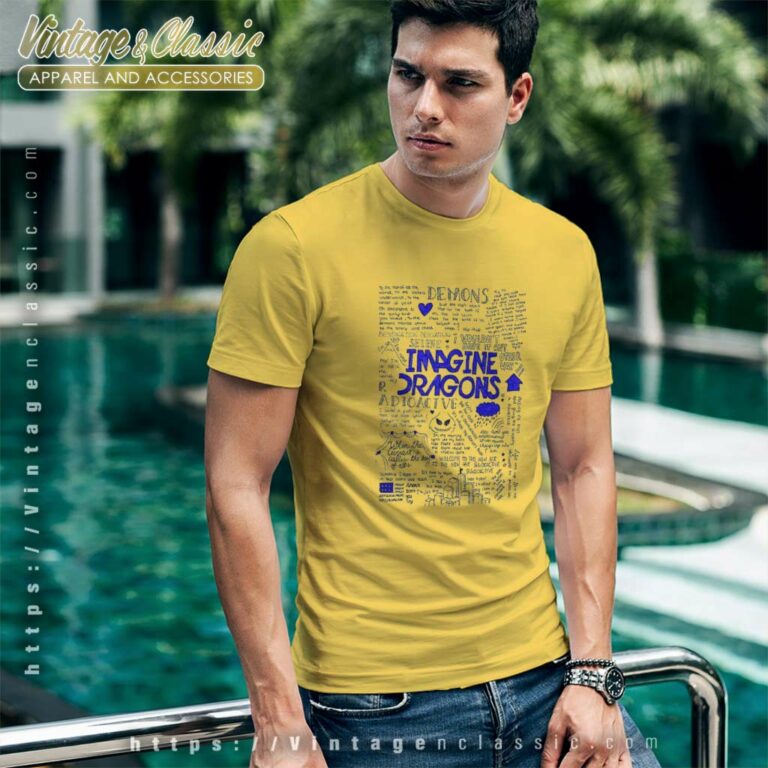 Imagine Dragons Lyrics Song T Shirt Imagine Dragons Lyrics Song T Shirt