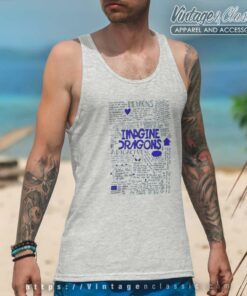 Imagine Dragons Lyrics Song Tank Top Racerback