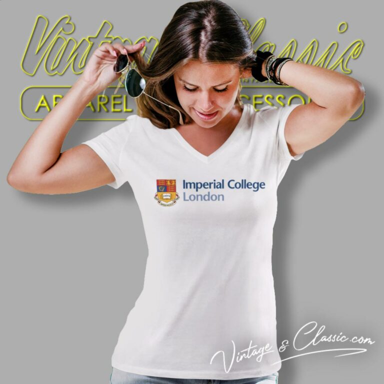 Imperial College London Logo V Neck TShirt Imperial College London Logo V Neck TShirt