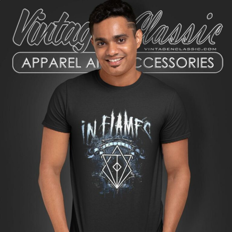In Flames Battles Crest T Shirt In Flames Battles Crest T Shirt
