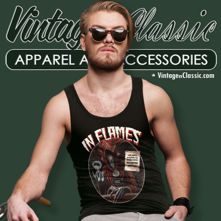In Flames Creep Show Tank Top Racerback In Flames Creep Show Tank Top Racerback