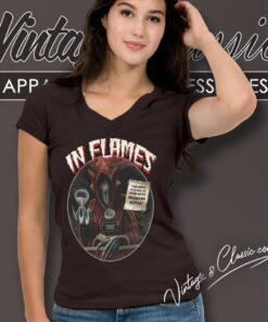 In Flames Creep Show V Neck TShirt
