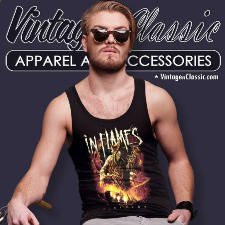 In Flames Foregone Space Tank Top Racerback In Flames Foregone Space Tank Top Racerback