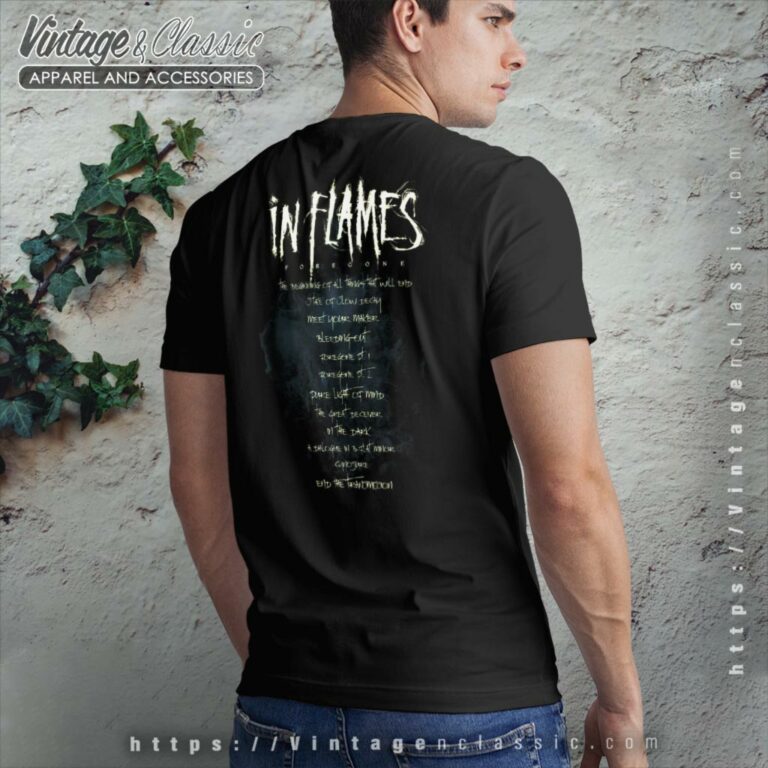 In Flames Foregone Tracklist Backside T Shirt In Flames Foregone Tracklist Backside T Shirt