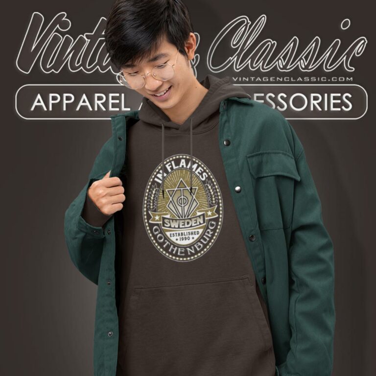 In Flames Gothenburg Crest Hoodie In Flames Gothenburg Crest Hoodie