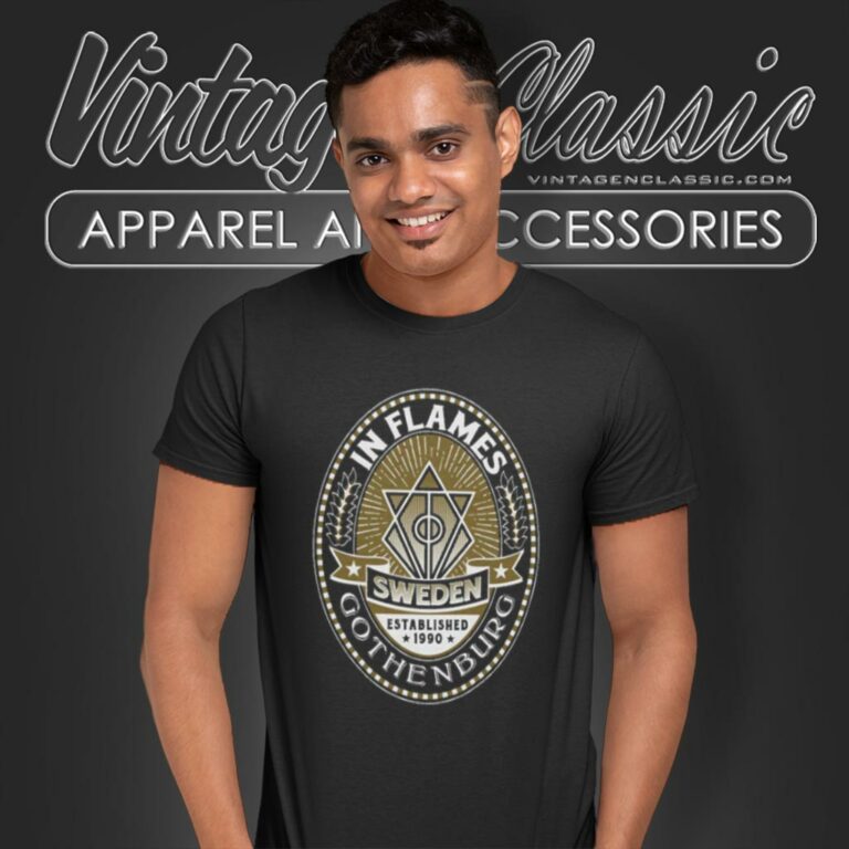 In Flames Gothenburg Crest T Shirt In Flames Gothenburg Crest T Shirt