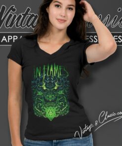 In Flames Hatred Connected V Neck TShirt