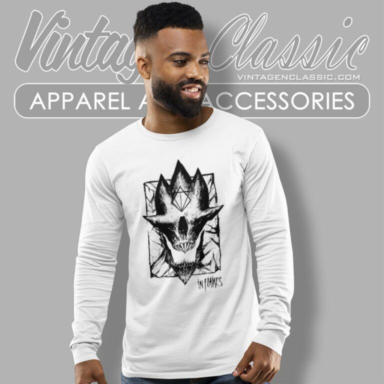 In Flames Jester Skull Long Sleeve Tee 1 In Flames Jester Skull Long Sleeve Tee 1