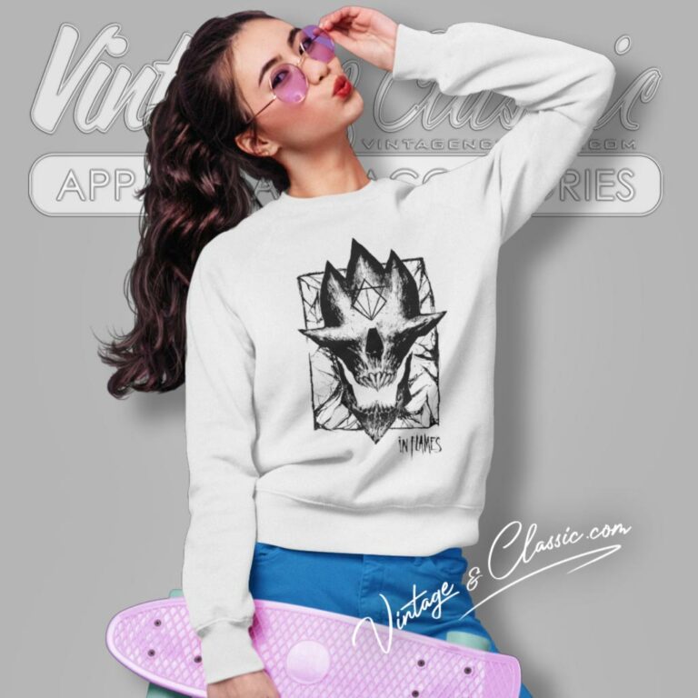 In Flames Jester Skull Sweatshirt 1 In Flames Jester Skull Sweatshirt 1