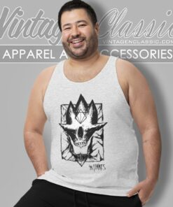 In Flames Jester Skull Tank Top Racerback 1