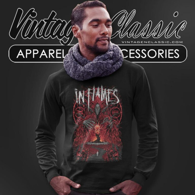 In Flames Mother Time Long Sleeve Tee In Flames Mother Time Long Sleeve Tee