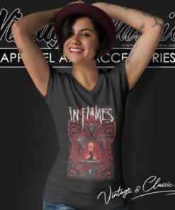 In Flames Mother Time V Neck TShirt