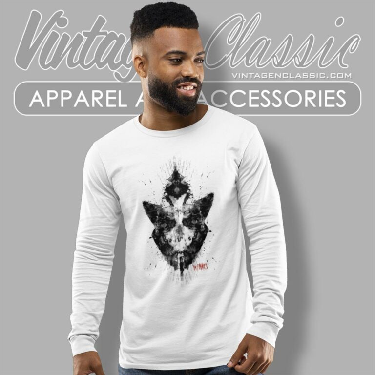 In Flames Rorschach Jesterhead Long Sleeve Tee In Flames Rorschach Jesterhead Long Sleeve Tee