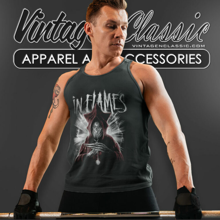 In Flames Shirt At The End Tank Top Racerback In Flames Shirt At The End Tank Top Racerback