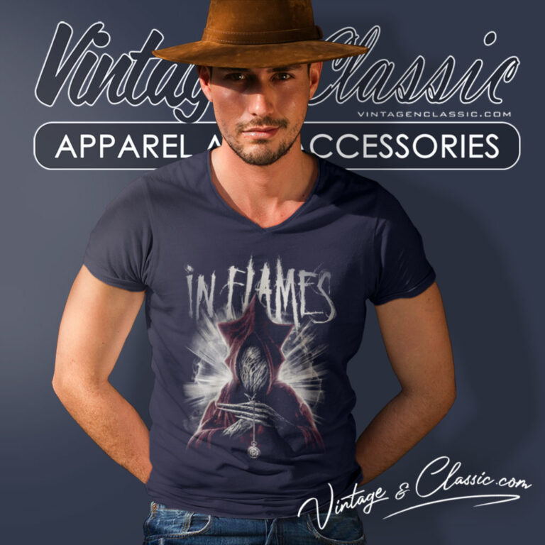 In Flames Shirt At The End V Neck TShirt In Flames Shirt At The End V Neck TShirt