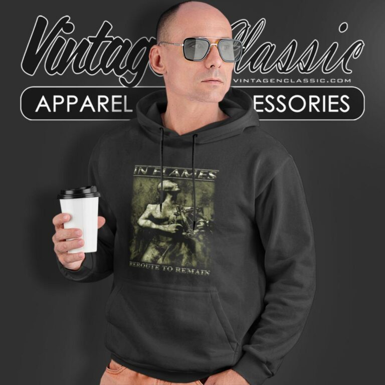 In Flames Shirt Reroute To Remain Hoodie In Flames Shirt Reroute To Remain Hoodie