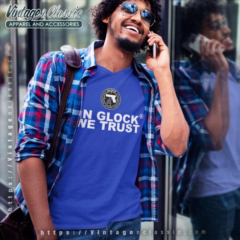 In Glock We Trust Safe Action Pistols V Neck TShirt In Glock We Trust Safe Action Pistols V Neck TShirt