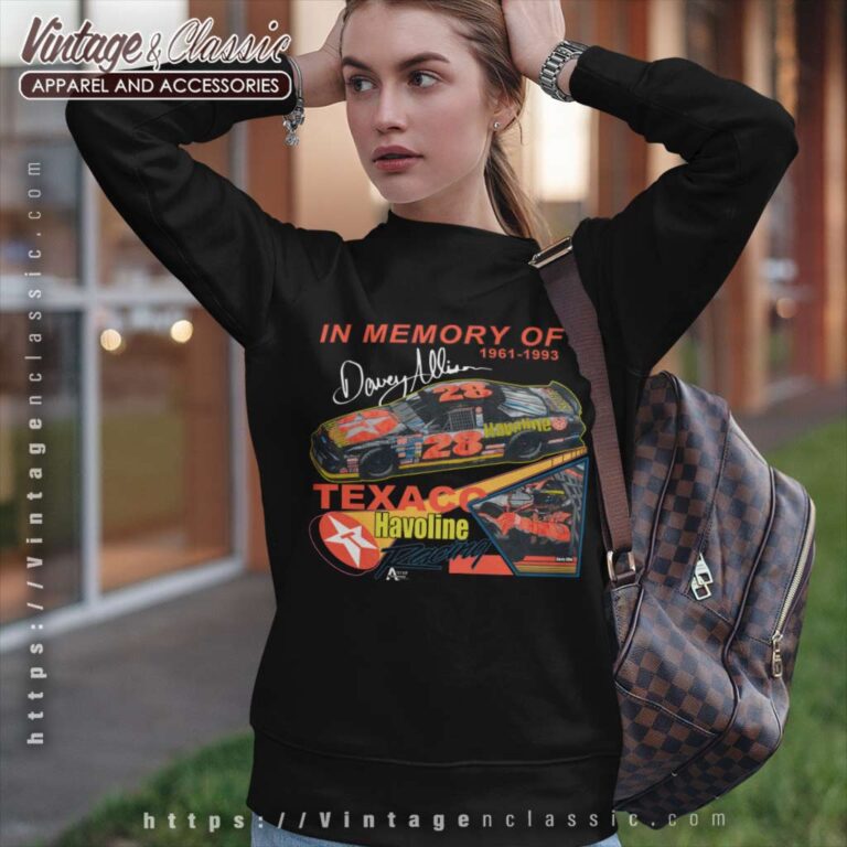 In Memory Of Davey Allison 28 Texaco Havoline Sweatshirt In Memory Of Davey Allison 28 Texaco Havoline Sweatshirt