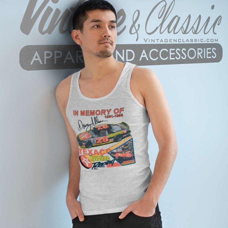 In Memory Of Davey Allison 28 Texaco Havoline Tank Top Racerback In Memory Of Davey Allison 28 Texaco Havoline Tank Top Racerback