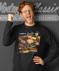 In Memory Of Davey Allison Texaco Team, Vintage 90s Nascar Shirt 5 In Memory Of Davey Allison Texaco Team Long Sleeve Tee