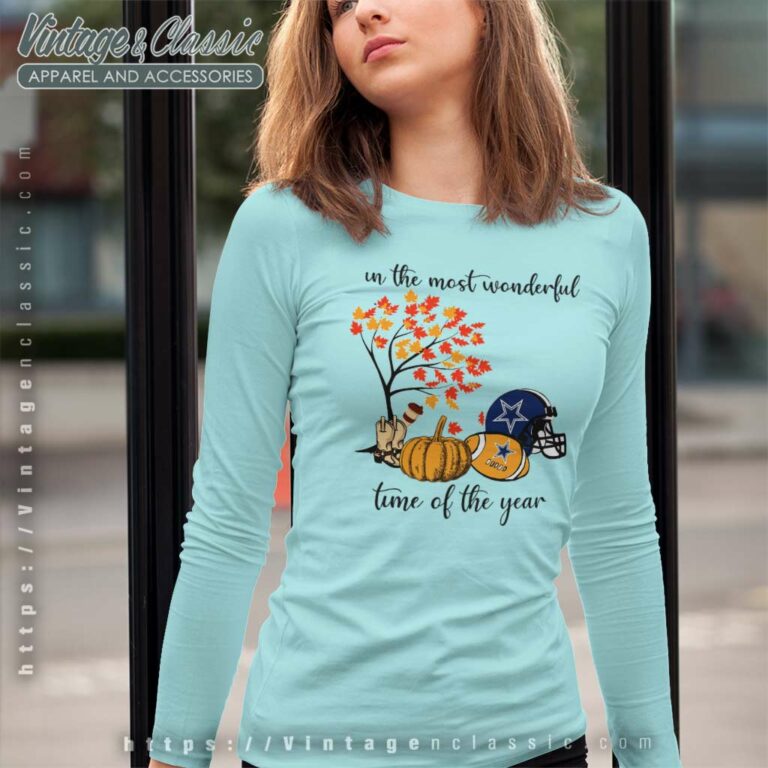 In The Most Wonderful Time Of The Year Dallas Cowboys Long Sleeve Tee In The Most Wonderful Time Of The Year Dallas Cowboys Long Sleeve Tee