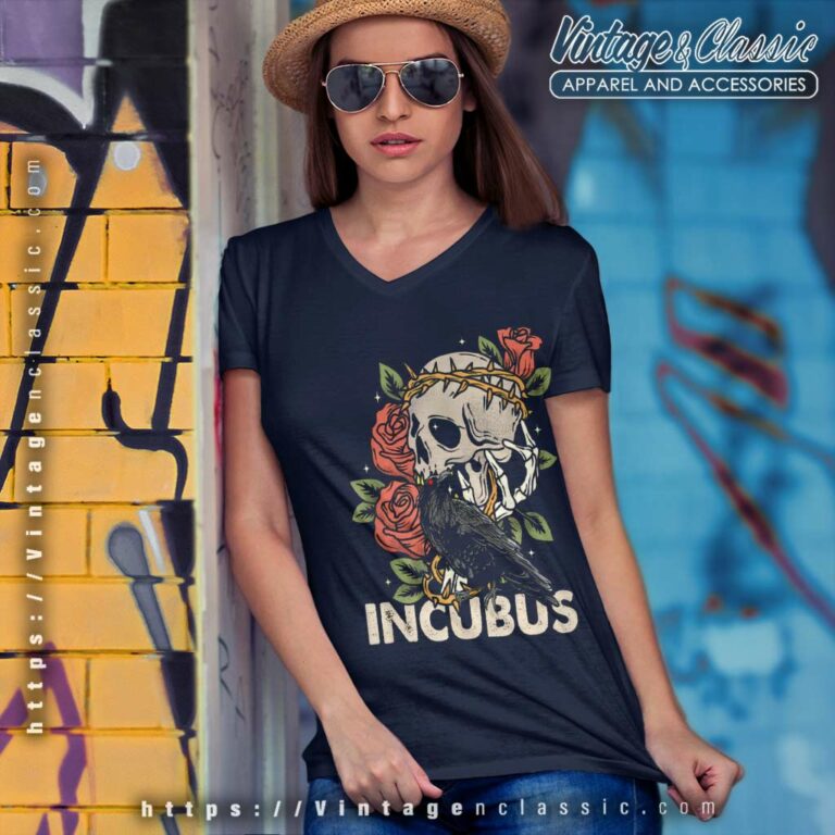 Incubus Halloween Skull V Neck TShirt Incubus Halloween Skull V Neck TShirt