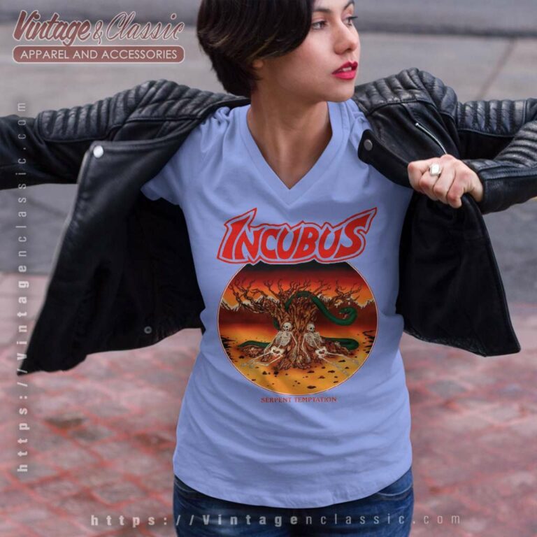Incubus Serpent Temptation V Neck TShirt Incubus Serpent Temptation V Neck TShirt