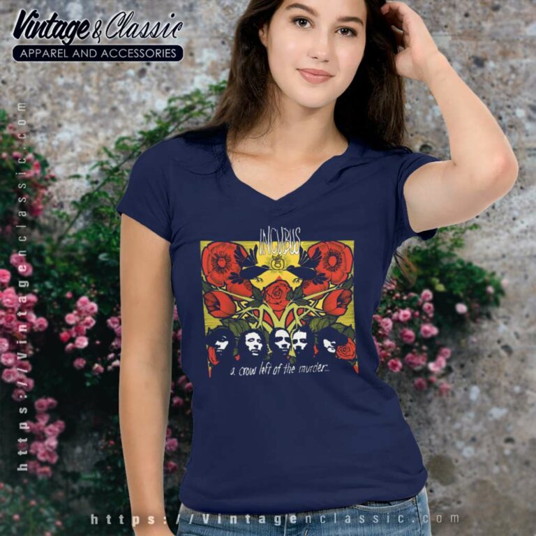 Incubus Shirt A Crow Left Of The Murder V Neck TShirt Incubus Shirt A Crow Left Of The Murder V Neck TShirt