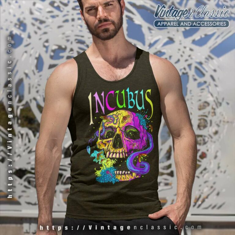 Incubus Shirt A Crow Left Skull Morning And Flower Tank Top Racerback Incubus Shirt A Crow Left Skull Morning And Flower Tank Top Racerback