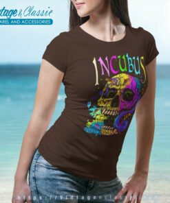 Incubus Shirt A Crow Left Skull Morning And Flower 6 Incubus Shirt A Crow Left Skull Morning And Flower Women TShirt