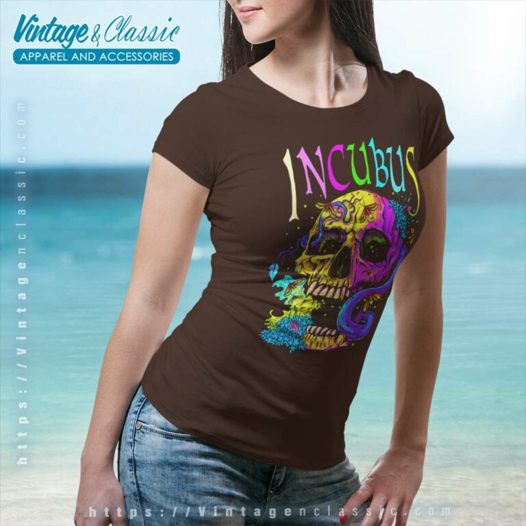 Incubus Shirt A Crow Left Skull Morning And Flower Women TShirt Incubus Shirt A Crow Left Skull Morning And Flower Women TShirt