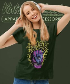 Incubus Shirt Flames Skull Hand Eyeball Women TShirt