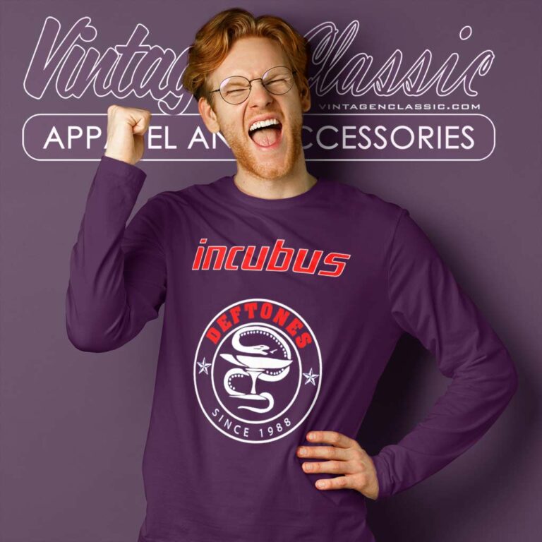 Incubus X Deftones 2015 Tour Long Sleeve Tee Incubus X Deftones 2015 Tour Long Sleeve Tee