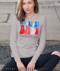 Independence Day Shirt 4th Of July American Baba Long Sleeve Tee