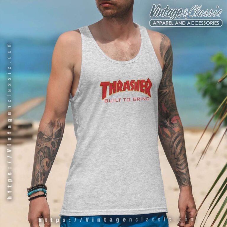 Independent Trucks X Thrasher Magazine Built To Grind Tank Top Racerback Independent Trucks X Thrasher Magazine Built To Grind Tank Top Racerback