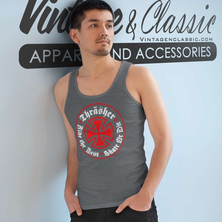 Independent Trucks X Thrasher Oath Tank Top Racerback Independent Trucks X Thrasher Oath Tank Top Racerback