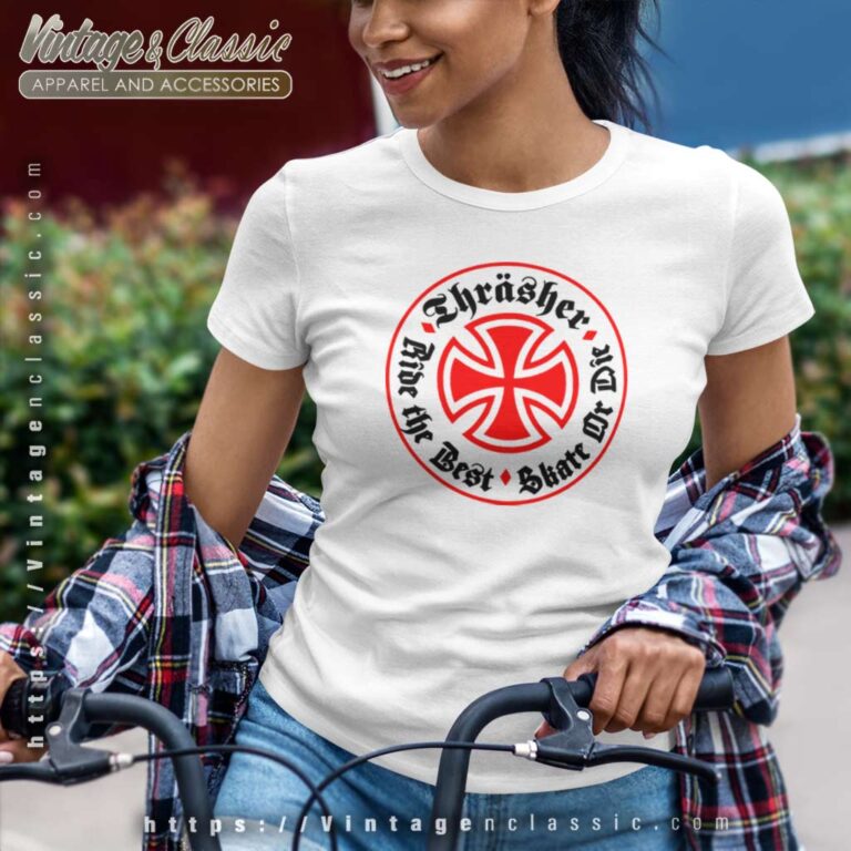 Independent Trucks X Thrasher Oath Women TShirt Independent Trucks X Thrasher Oath Women TShirt
