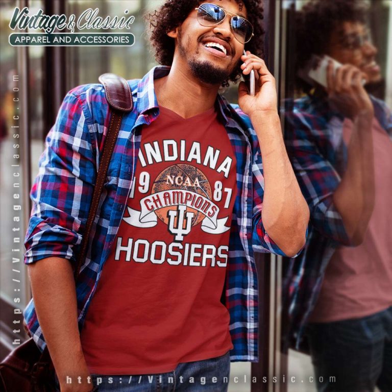 Indiana Hoosiers University Shirt Vintage Ncaa Champions Basketball V Neck TShirt Indiana Hoosiers University Shirt Vintage Ncaa Champions Basketball V Neck TShirt